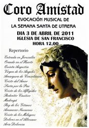 Evocación Musical de la Semana Santa de Utrera, Domingo 3 de abril a las 12 horas, Capilla San Francisco